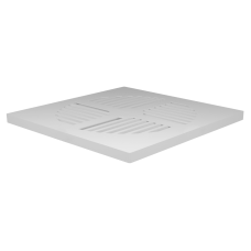 Grelha 150mm Quadrada Branca para Caixa Sifonada  FORTLEV