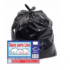 Saco para Lixo 100LTS Médio 75x90cm C/100