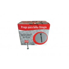 Prego para telha Shingle 18x25mm pacote com 1kg