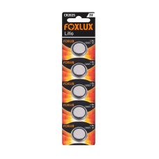 Bateria Botão- Lítio- CR2025 3V .C5- FOXLUX 