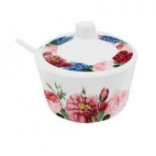 Açucareiro Melamine Decorado 9cm com colher YANGZI